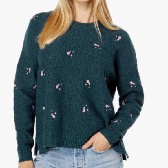 Madewell Embroidered Floral Pullover sweater Women's XS - Picture 1 of 11